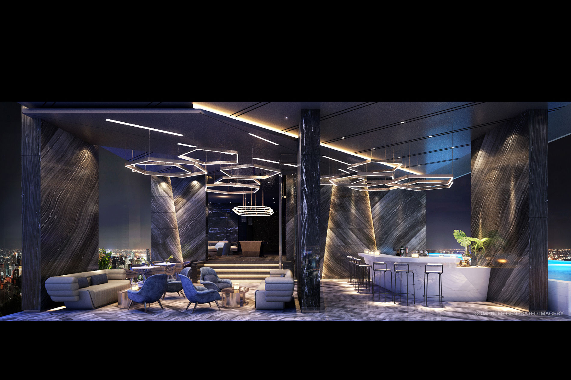 Building B: Pool Bar ให้คุณสนุกกับปาร์ตี้ริมสระ พร้อมจิบเครื่องดื่มเบาๆ เหนือเส้นขอบฟ้าใจกลางมหานคร